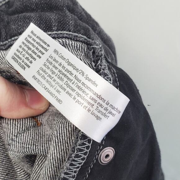 Eileen Fisher Petite Dark Gray Jeans 2P ~ Sustainable Versatile Streetwear - Picture 11 of 11